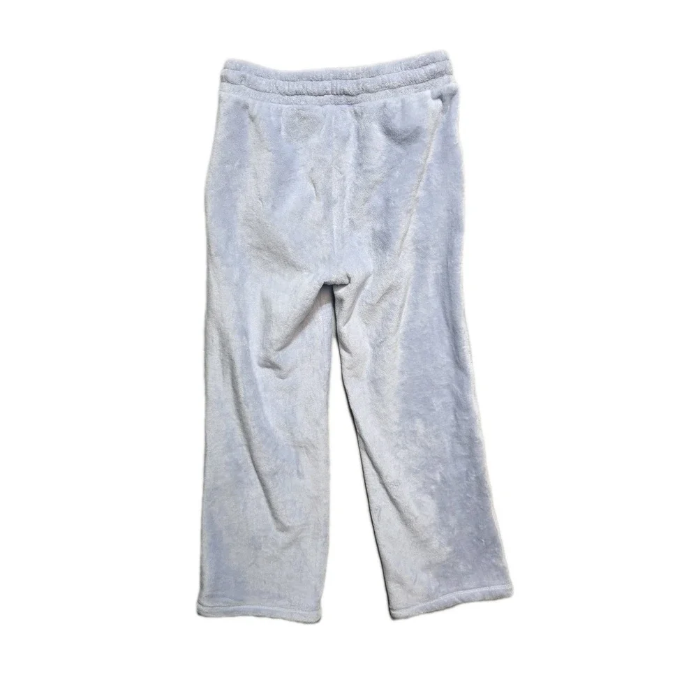 Athleta Girl Fleece Straight Pants‎  XL 14 Blue Drawstrings